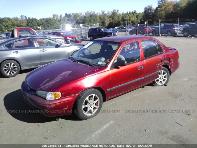 1Y1SK52822Z404852 - 2002 CHEVROLET GEO PRIZM LSI 栗色 照片 2