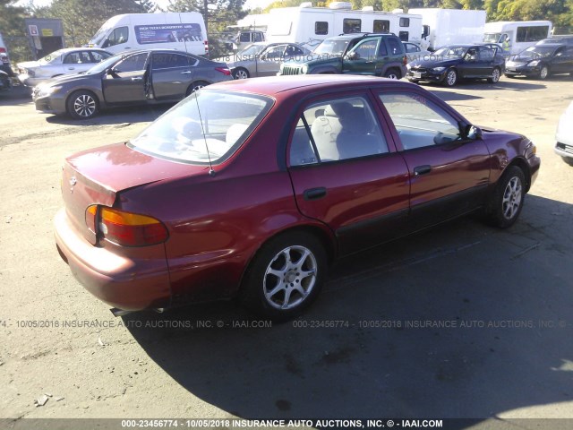 1Y1SK52822Z404852 - 2002 CHEVROLET GEO PRIZM LSI MAROON photo 4