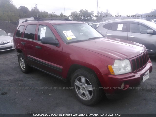 1J4GR48K95C610528 - 2005 JEEP GRAND CHEROKEE LAREDO/COLUMBIA/FREEDOM RED photo 1