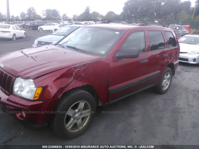 1J4GR48K95C610528 - 2005 JEEP GRAND CHEROKEE LAREDO/COLUMBIA/FREEDOM RED photo 6