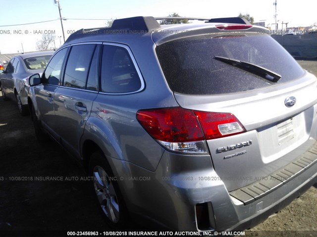 4S4BRBKC6A3348446 - 2010 SUBARU OUTBACK 2.5I LIMITED BLACK photo 3