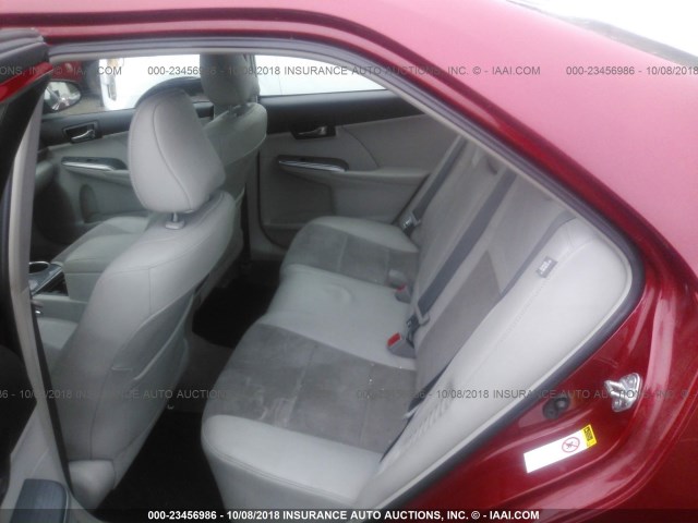 4T1BD1FK5CU047870 - 2012 TOYOTA CAMRY HYBRID/LE/XLE 红色 照片 8