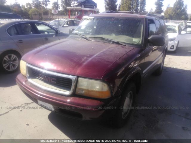 1GKCS13W8Y2384708 - 2000 GMC JIMMY Կարմիր լուսանկար 2