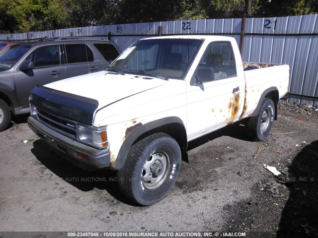 1N6ND11Y2JC392514 - 1988 NISSAN D21 SHORT BED WHITE photo 2