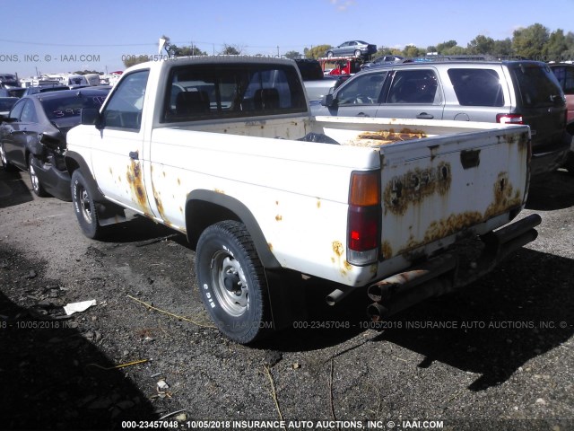 1N6ND11Y2JC392514 - 1988 NISSAN D21 SHORT BED WHITE photo 3