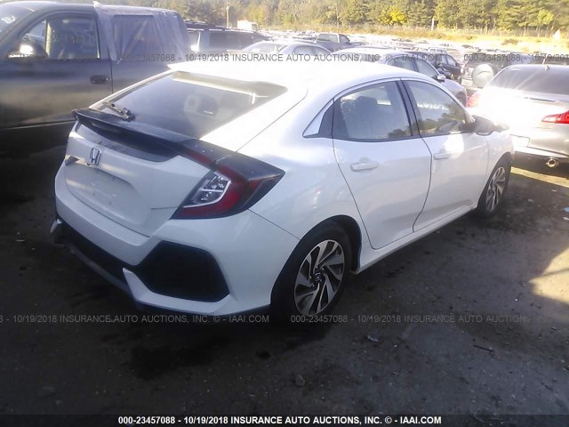 SHHFK7H24HU428295 - 2017 HONDA CIVIC LX WHITE photo 4