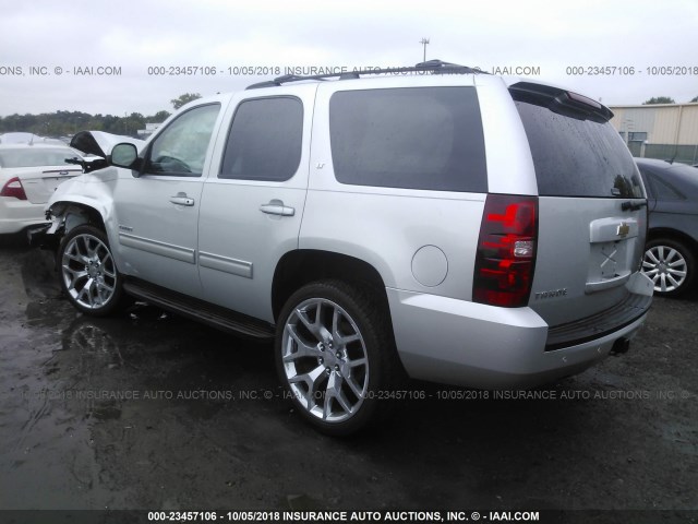 1GNUKBE03AR165772 - 2010 CHEVROLET TAHOE K1500 LT SILVER photo 3