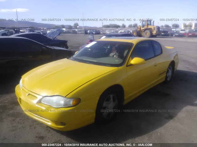 2G1WX12K539198099 - 2003 CHEVROLET MONTE CARLO SS YELLOW photo 2