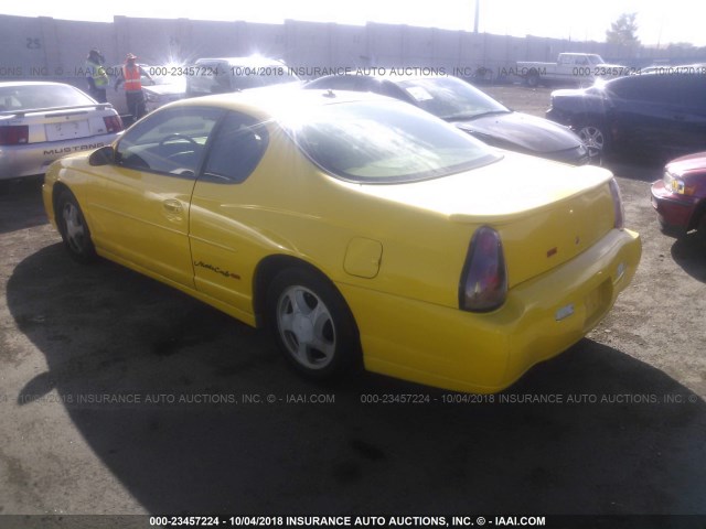 2G1WX12K539198099 - 2003 CHEVROLET MONTE CARLO SS ყვითელი ფოტო 3