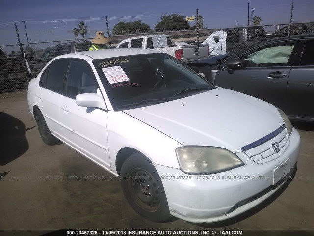 2HGES16532H576576 - 2002 HONDA CIVIC LX WHITE photo 1