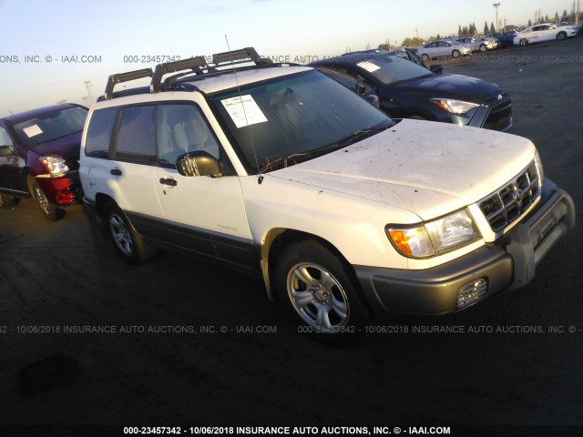 JF1SF6553WH773785 - 1998 SUBARU FORESTER S WHITE photo 1