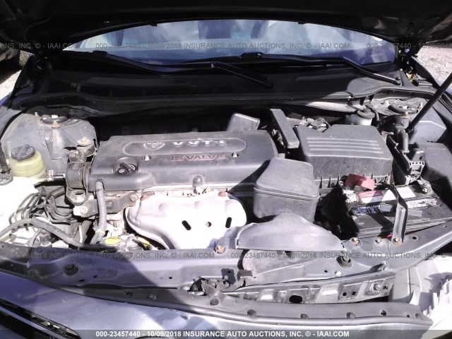 4T1BE46K57U617869 - 2007 TOYOTA CAMRY NEW GENERAT CE/LE/XLE/SE GRAY photo 10