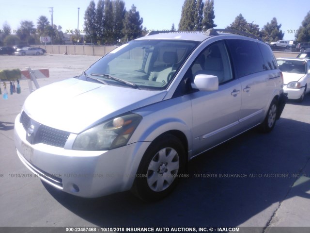 5N1BV28U95N118681 - 2005 NISSAN QUEST S/SE/SL SILVER photo 2