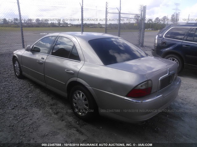 1LNHM86S33Y686356 - 2003 LINCOLN LS TAN photo 3