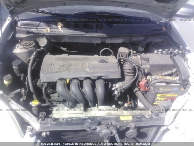 2T1KR32E43C036115 - 2003 TOYOTA COROLLA MATRIX XR SILVER photo 10