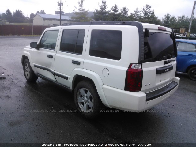 1J8HG48K16C346067 - 2006 JEEP COMMANDER WHITE photo 3