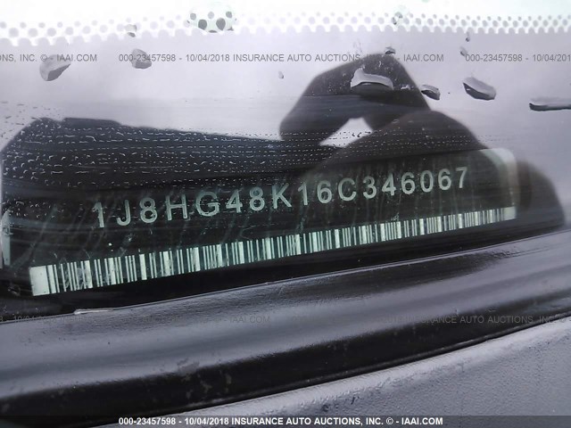 1J8HG48K16C346067 - 2006 JEEP COMMANDER WHITE photo 9