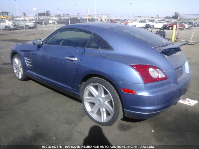 1C3AN69L05X035744 - 2005 CHRYSLER CROSSFIRE LIMITED Light Blue photo 3