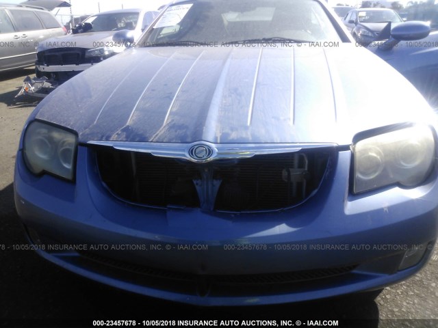 1C3AN69L05X035744 - 2005 CHRYSLER CROSSFIRE LIMITED Light Blue photo 6