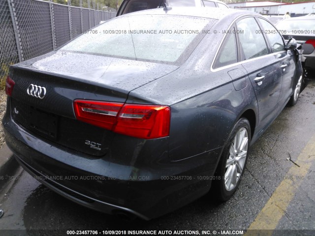 WAUFGAFC7FN006660 - 2015 AUDI A6 PREMIUM PLUS GRAY photo 4