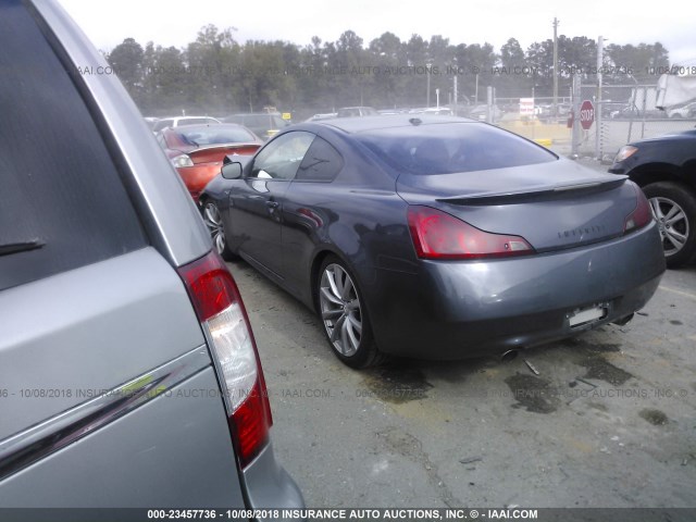 JNKCV64EX8M128482 - 2008 INFINITI G37 JOURNEY/SPORT GRAY photo 3