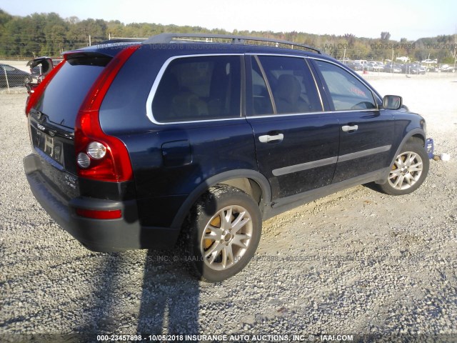 YV1CZ91H741128127 - 2004 VOLVO XC90 T6 BLUE photo 4