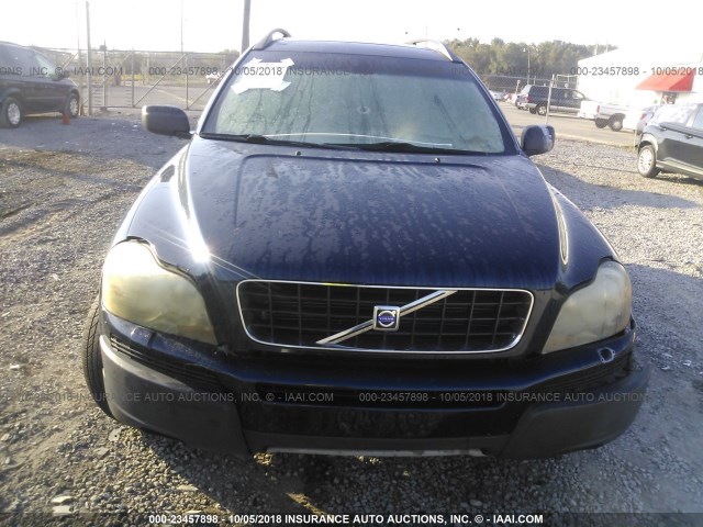 YV1CZ91H741128127 - 2004 VOLVO XC90 T6 BLUE photo 6