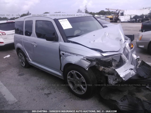 5J6YH189X8L013489 - 2008 HONDA ELEMENT SC SILVER photo 1