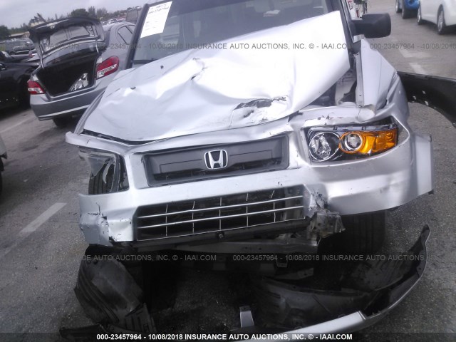 5J6YH189X8L013489 - 2008 HONDA ELEMENT SC SILVER photo 6