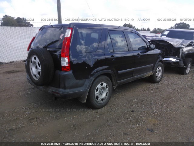 SHSRD68536U404475 - 2006 HONDA CR-V LX BLACK photo 4