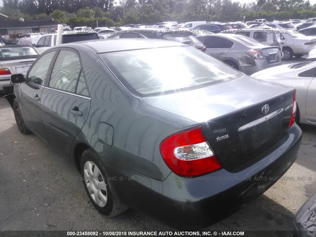 4T1BE32K74U349872 - 2004 TOYOTA CAMRY LE/XLE/SE GREEN photo 3