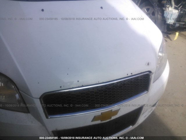 KL1TD6DE9BB132523 - 2011 CHEVROLET AVEO LS/LT WHITE photo 6