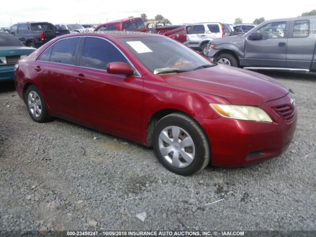 4T1BE46K87U124302 - 2007 TOYOTA CAMRY NEW GENERAT CE/LE/XLE/SE RED photo 1