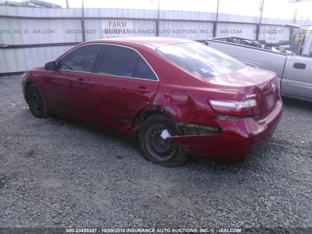 4T1BE46K87U124302 - 2007 TOYOTA CAMRY NEW GENERAT CE/LE/XLE/SE RED photo 3