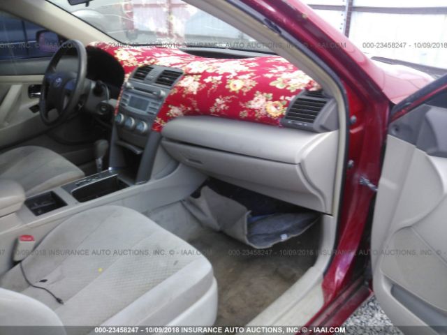 4T1BE46K87U124302 - 2007 TOYOTA CAMRY NEW GENERAT CE/LE/XLE/SE RED photo 5