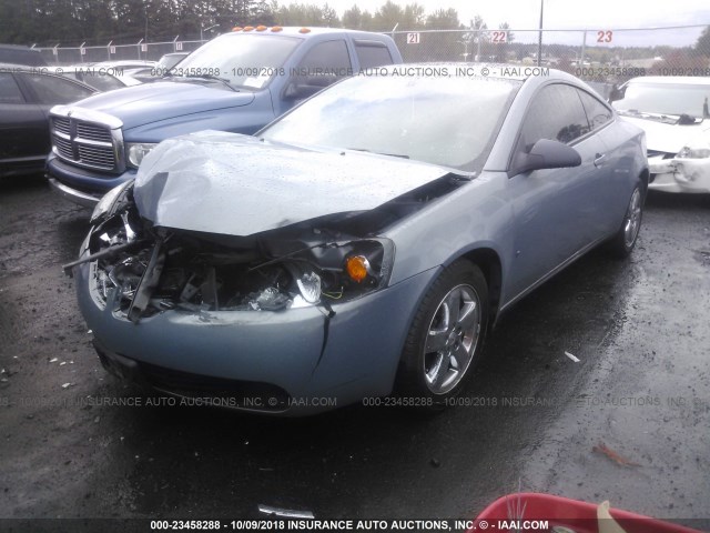 1G2ZH18N874159233 - 2007 PONTIAC G6 GT BLUE photo 2