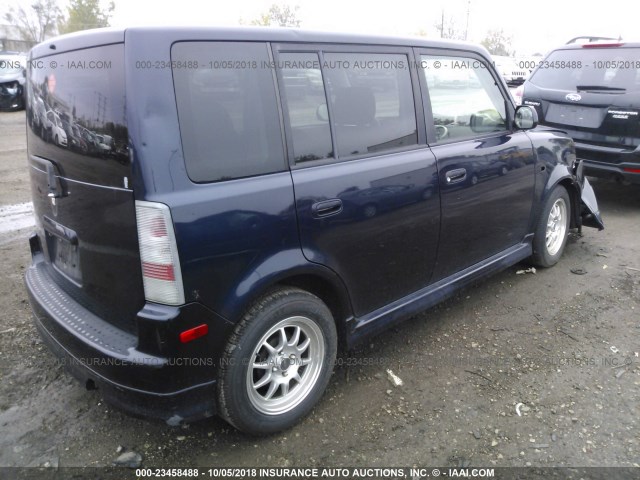 JTLKT334240158592 - 2004 TOYOTA SCION XB Azul marino foto 4