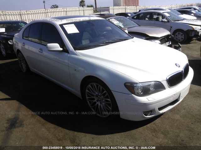 WBAHL835X8DT11680 - 2008 BMW 750 I WHITE photo 1