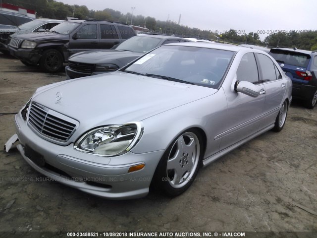 WDBNG73J92A239590 - 2002 MERCEDES-BENZ S 55 AMG SILVER photo 2