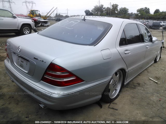 WDBNG73J92A239590 - 2002 MERCEDES-BENZ S 55 AMG SILVER photo 4