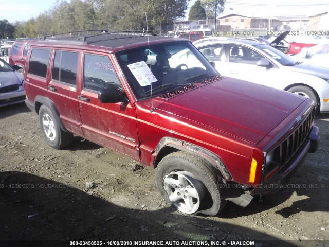 1J4FF68S5XL670342 - 1999 JEEP CHEROKEE SPORT/CLASSIC წითელი ფოტო 1