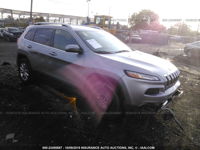 1C4PJMDS0EW109061 - 2014 JEEP CHEROKEE LIMITED GRAY photo 1