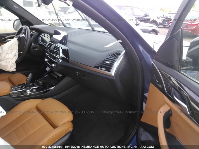 5UXTR9C5XJLD73496 - 2018 BMW X3 XDRIVEM40I ლურჯი ფოტო 5