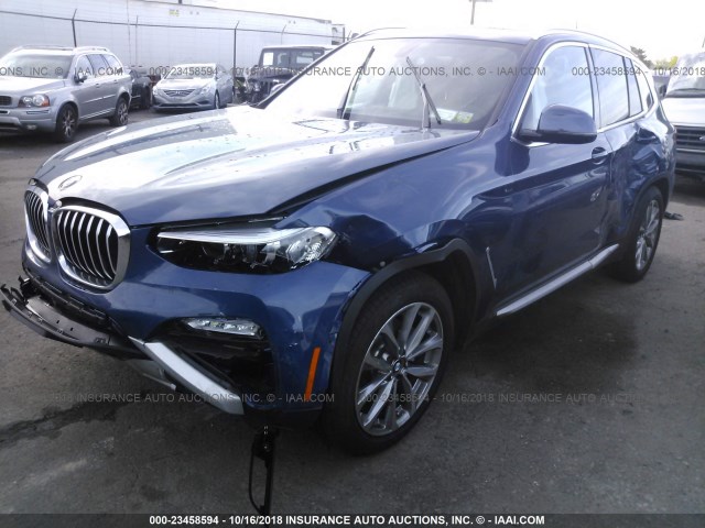 5UXTR9C5XJLD73496 - 2018 BMW X3 XDRIVEM40I ლურჯი ფოტო 6