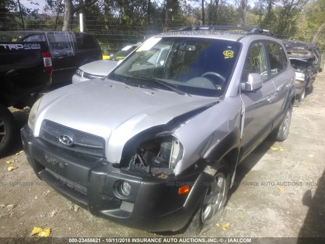 KM8JN72DX5U131415 - 2005 HYUNDAI TUCSON GLS/LX SILVER photo 6