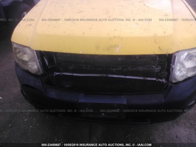 1FMCU49309KA42798 - 2009 FORD ESCAPE HYBRID YELLOW photo 6