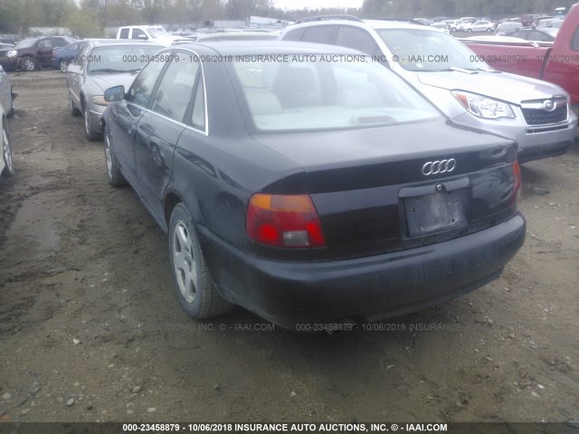 WAUED68D9WA002480 - 1998 AUDI A4 2.8 QUATTRO BLACK photo 3