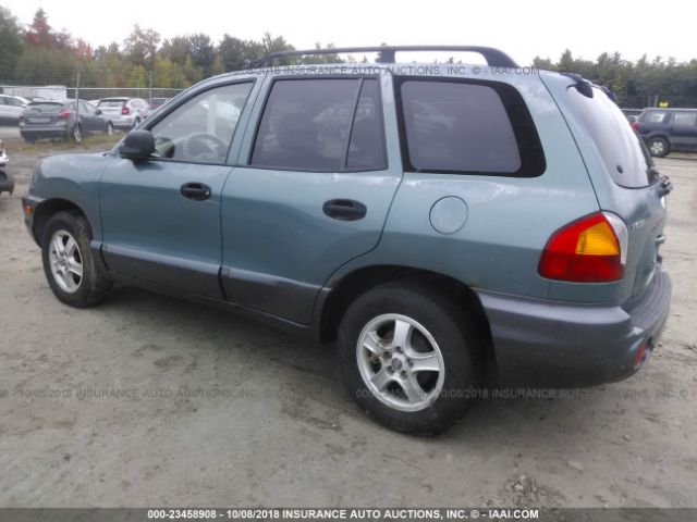 KM8SB82B91U028904 - 2001 HYUNDAI SANTA FE GREEN photo 3