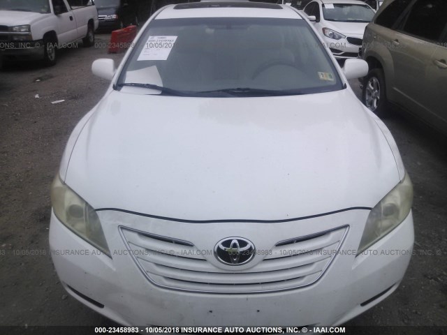 4T1BK46K67U554449 - 2007 TOYOTA CAMRY NEW GENERAT LE/XLE/SE WHITE photo 6