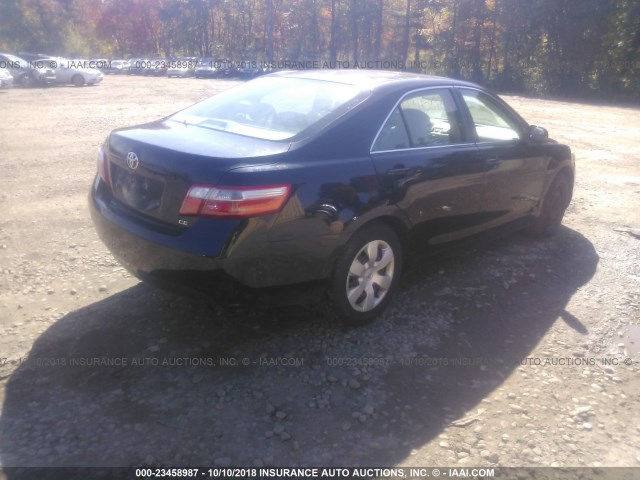 4T1BE46K47U543702 - 2007 TOYOTA CAMRY NEW GENERAT CE/LE/XLE/SE BLACK photo 4